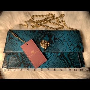 NWT Authentic Bruno Magli Magdalena Clutch Bag